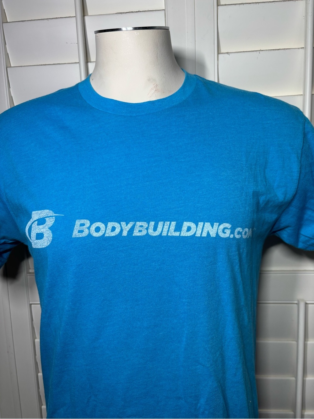 Bodybuilder.com Men's Medium Crew Neck Logo Tee in Blue